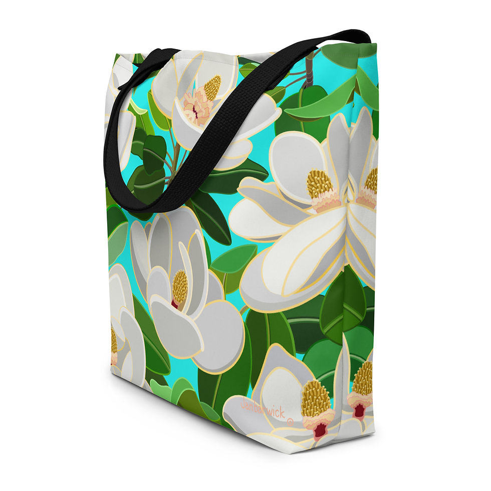 Thumbnail: Noel on Jet Tote Bag with Pocket