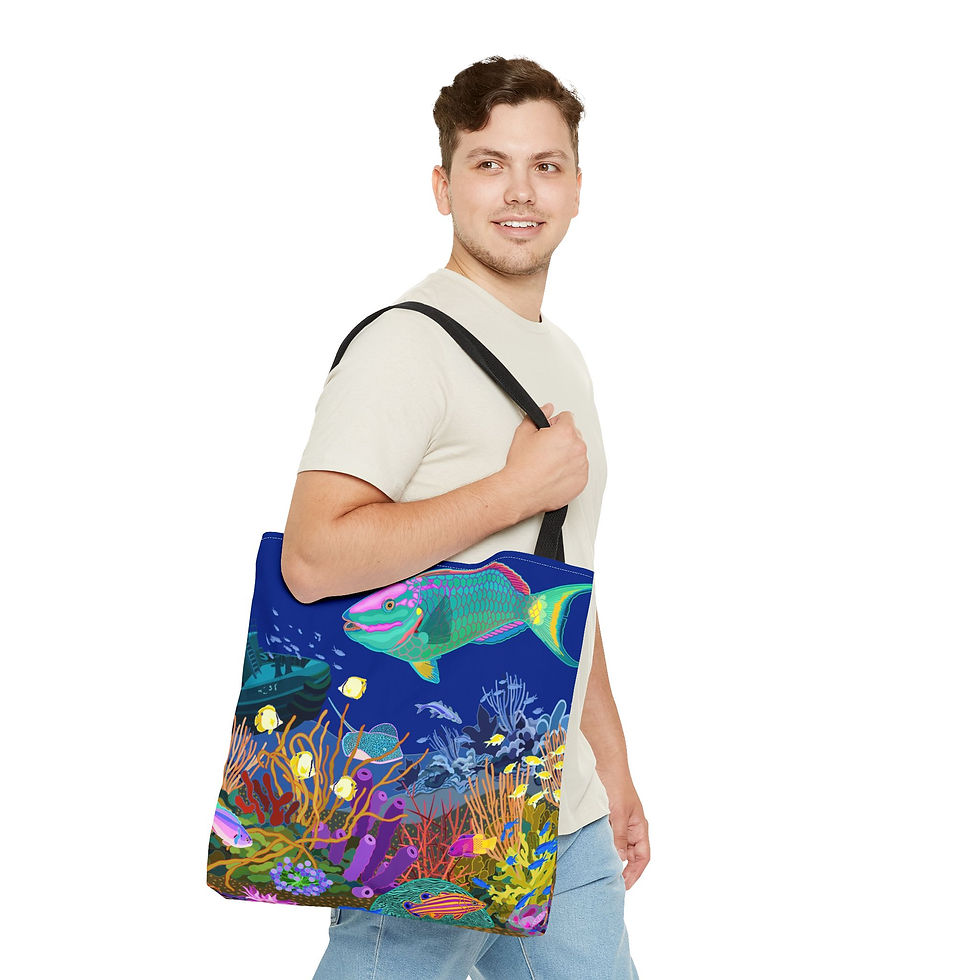 Thumbnail: The Pat, Wreck Alley, BVI -Tote Bag