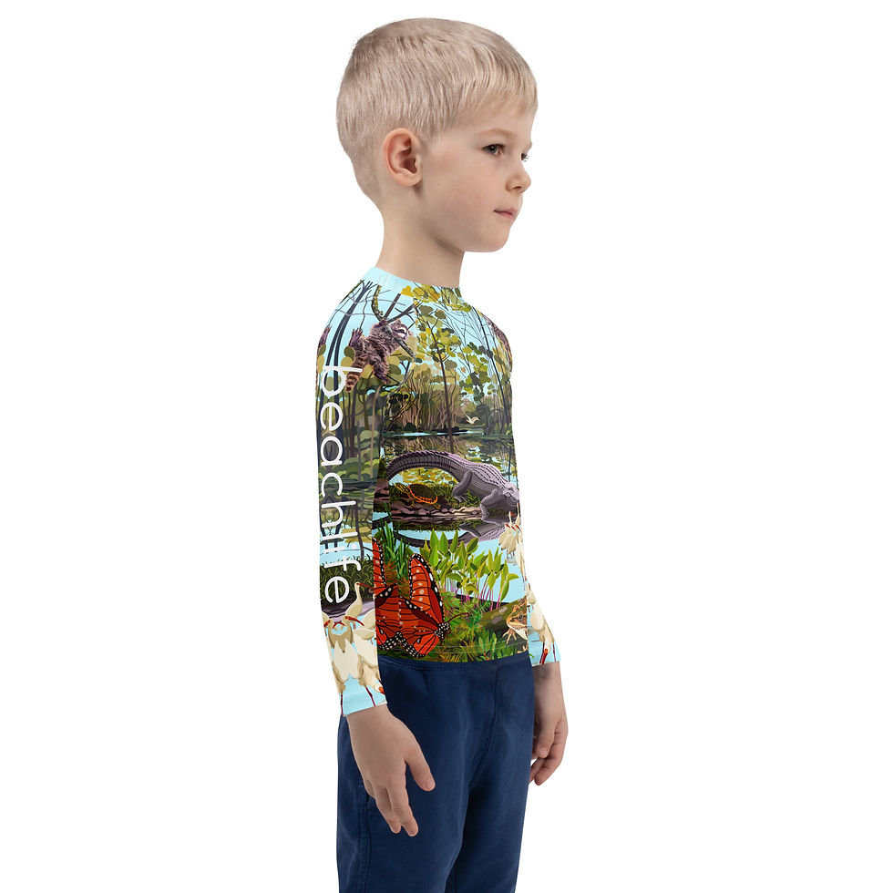 Thumbnail: Winter at Everglades  Kids Rash Guard