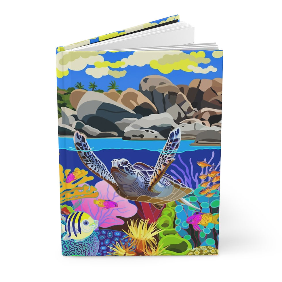 The Baths, Virgin Gorda, BVI Hardcover Journal Matte