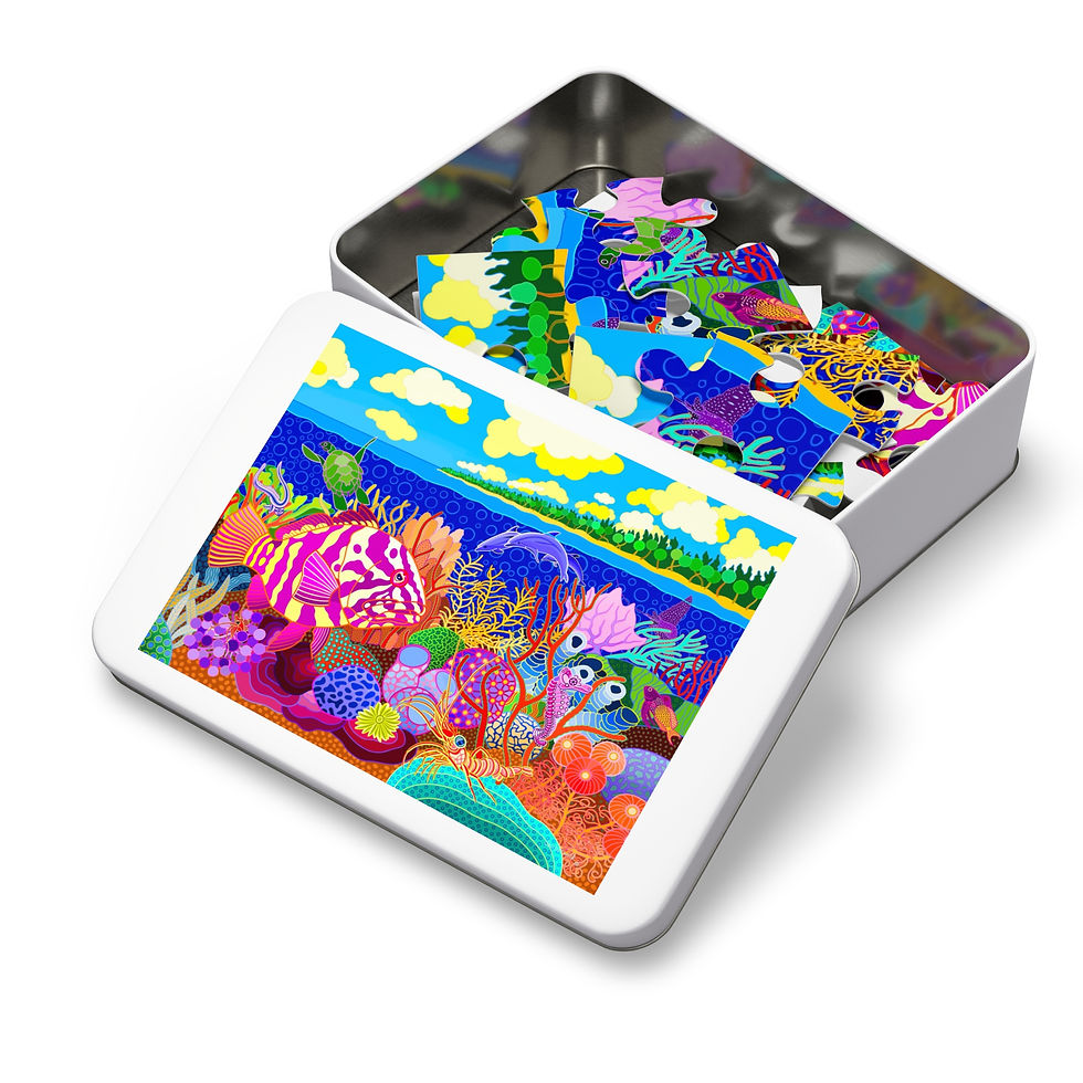 Thumbnail: Dolphin's wake Jigsaw Puzzle