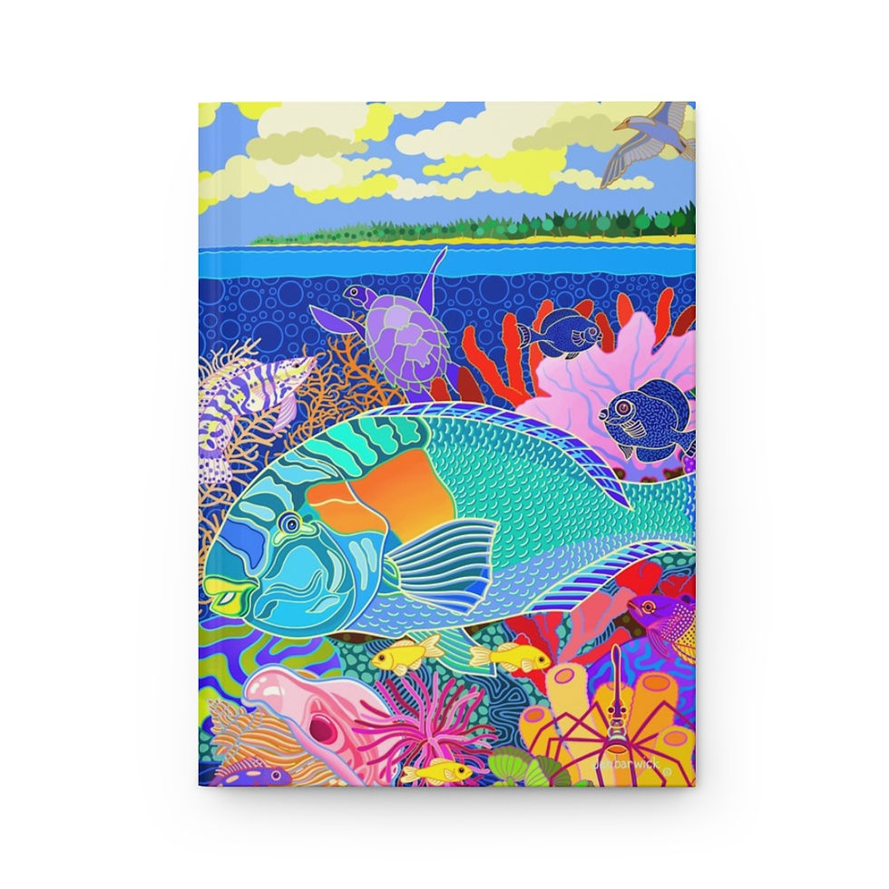 Thumbnail: Coral Calm Hardcover Journal Matte