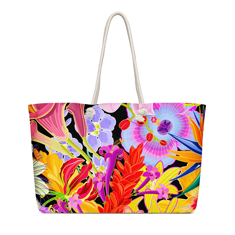 Thumbnail: Flora Tropicale on Jet Weekender Bag