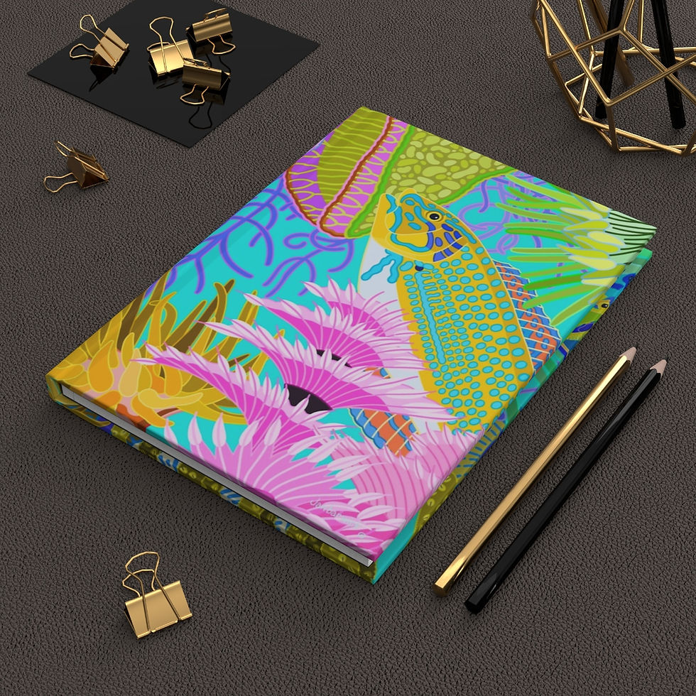 Thumbnail: Beachlife Abstract Hardcover Journal Matte