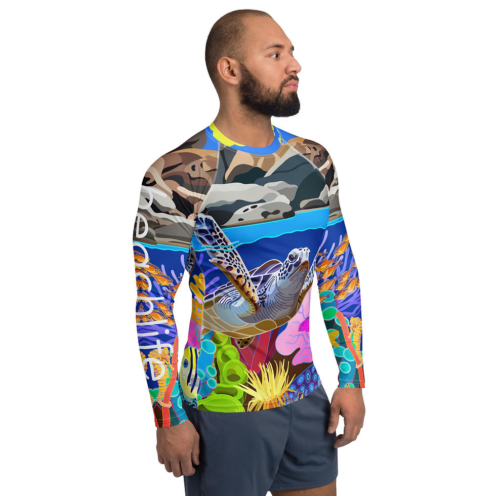 Thumbnail: The Baths, British Virgin Islands Men's Rash Guard