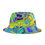 Thumbnail: Beachlife Abstract on Jet Bucket Hat 