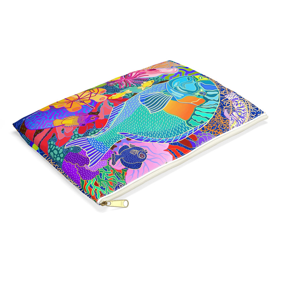 Thumbnail: Coral Calm Accessory Pouch
