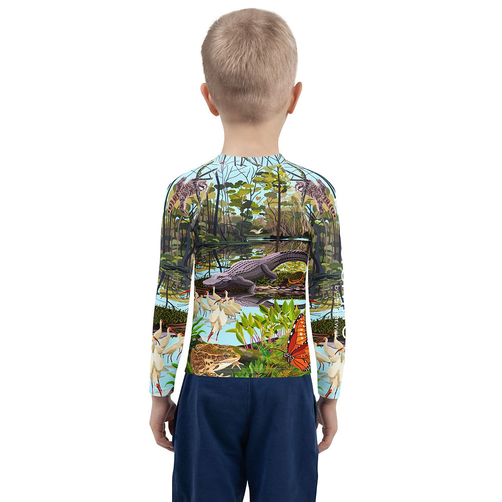 Thumbnail: Winter at Everglades  Kids Rash Guard