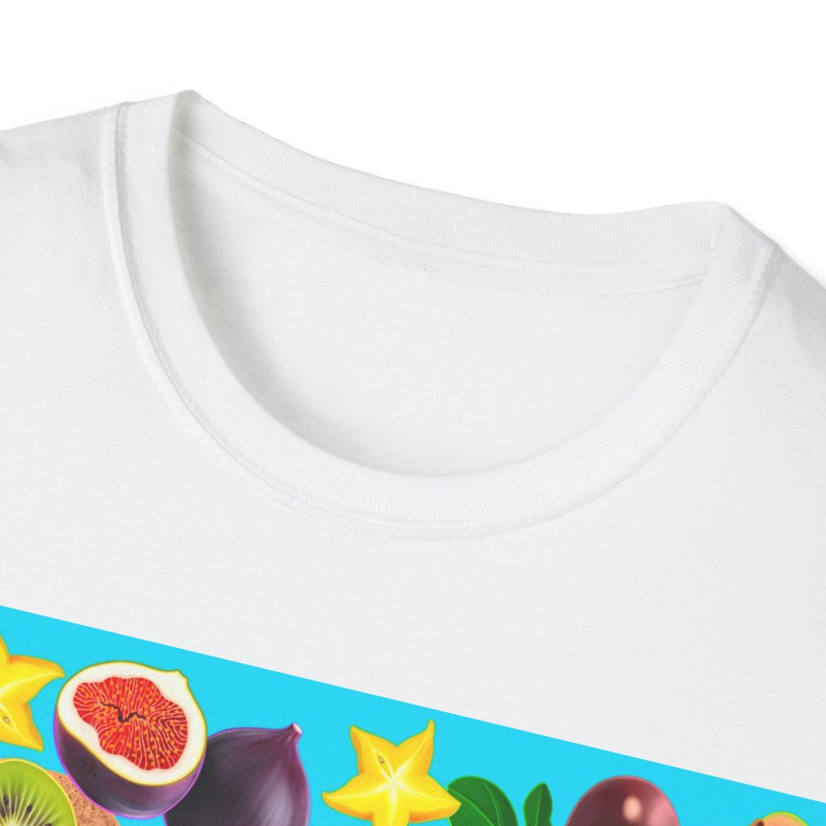 Fruit Salad on White Unisex Softstyle T-Shirt