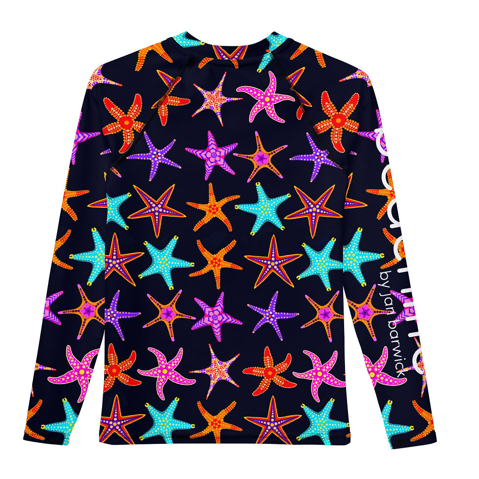 Thumbnail: Starfish Party on Jet Youth Rash Guard