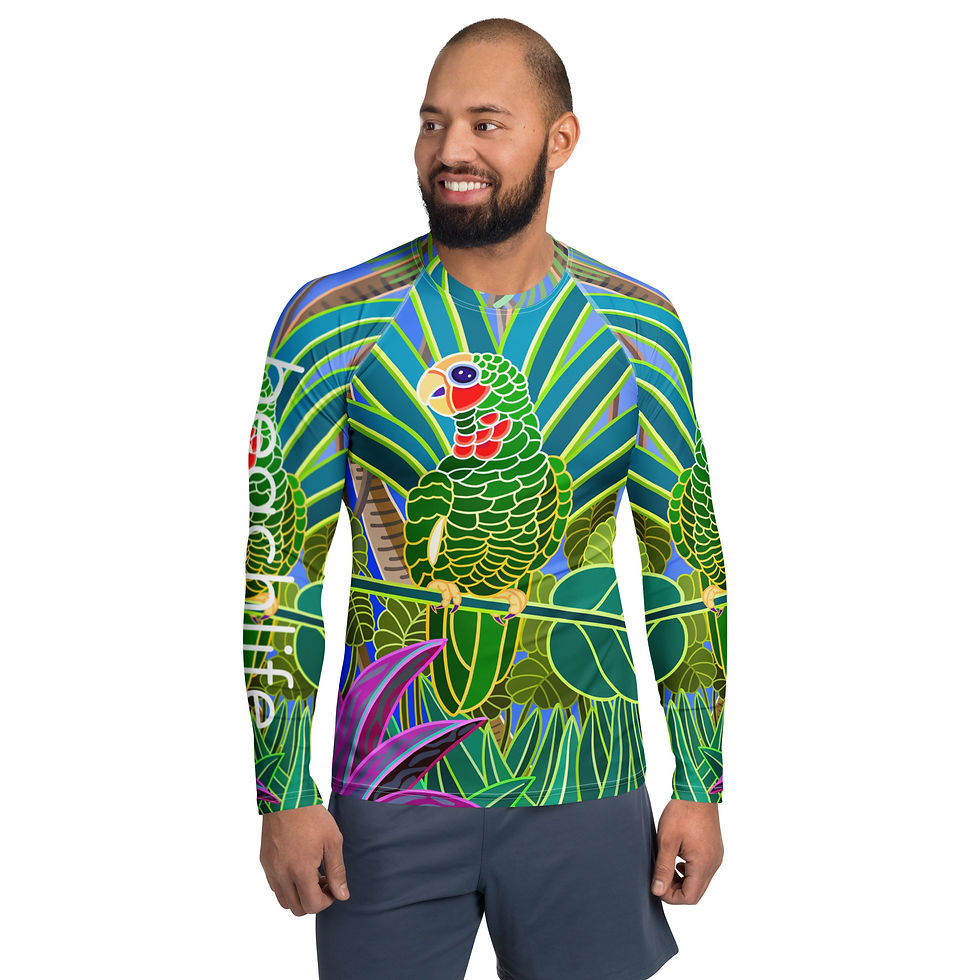 Thumbnail: Pretty Polly Parrot Men's Rash Guard