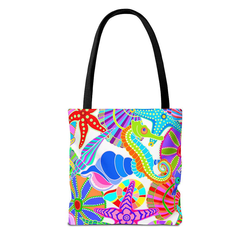 Thumbnail: Beachcomber on White Tote Bag 