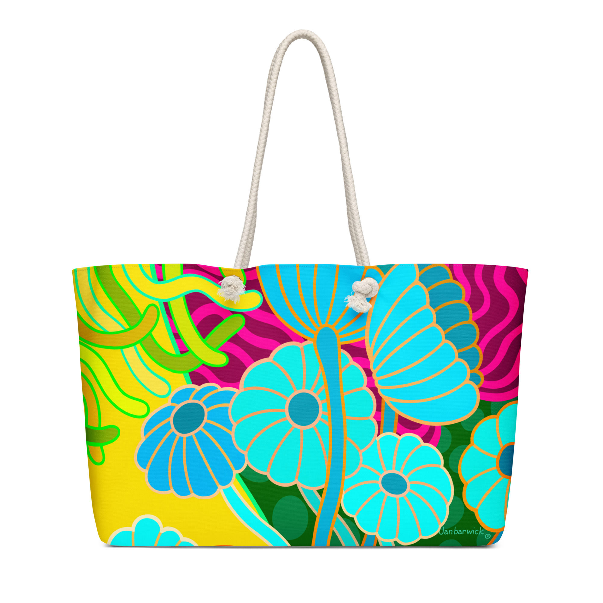 Daisy Citrus Weekender Bag