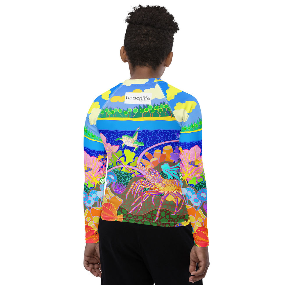 Thumbnail: Lobster Lido Youth Rash Guard