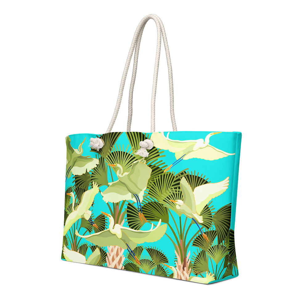 Thumbnail: Egrets and Sabal Palms on Sky Weekender Bag