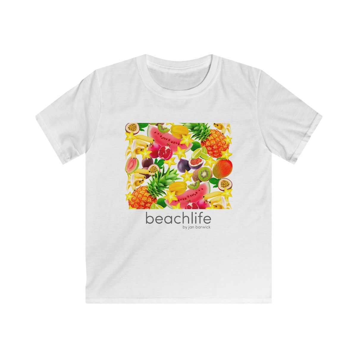 Fruit Salad Kids White Softstyle Tee