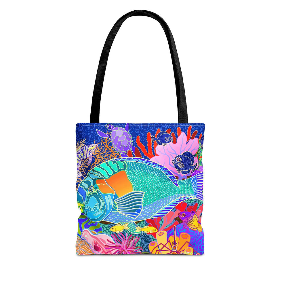 Thumbnail: Coral Calm Tote Bag 
