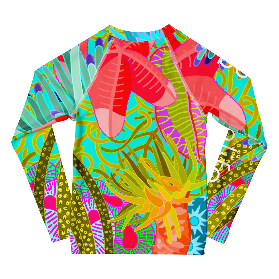 Thumbnail: beachlife POP! on Sky Kids Rash Guard
