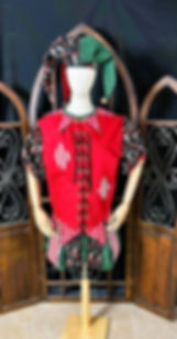 Renaissance Jester Costume - Cotton Carnival Outfit, Christmas Elf - Medium