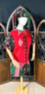 Thumbnail: Renaissance Jester Costume - Cotton Carnival Outfit, Christmas Elf - Medium