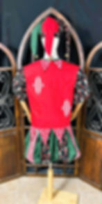 Thumbnail: Renaissance Jester Costume - Cotton Carnival Outfit, Christmas Elf - Medium