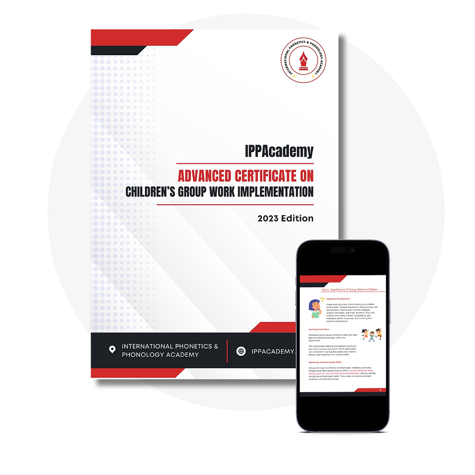 Advanced Certificate on Children's Group Work Implementation IPPAcademy