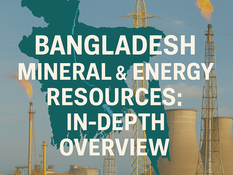📌 Bangladesh Mineral & Energy Resources: In-Depth Overview