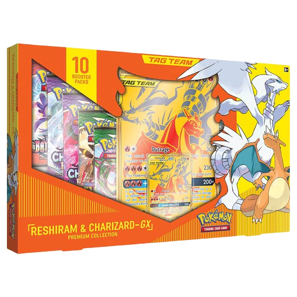 Pokemon - Sword & Shield: Charizard & Reshiram GX Tag Team Premium Collection