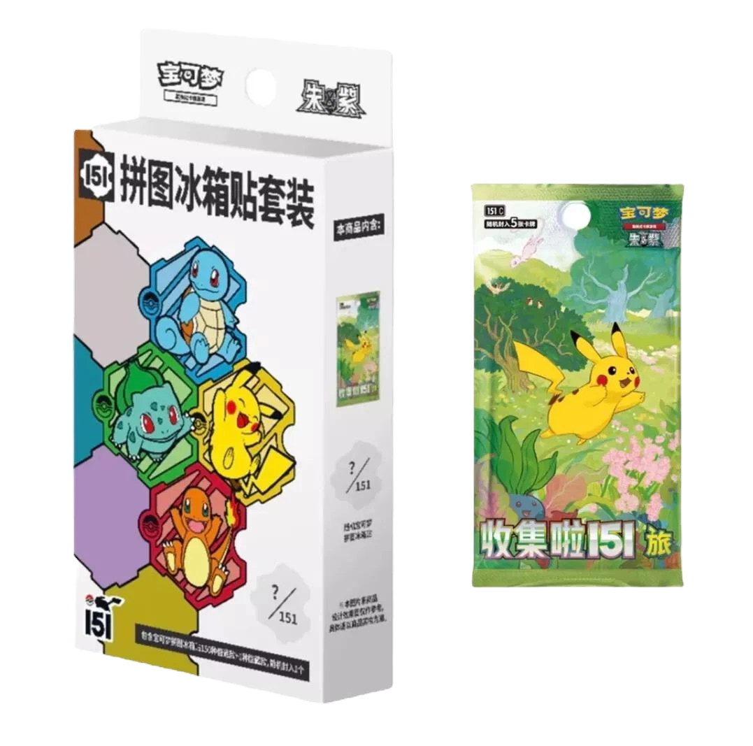 Simplified Chinese 151 Puzzle Fridge Magnet Set [BLIND BOX]