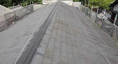 蒲郡市 アパートS様 屋根塗装 洗浄前