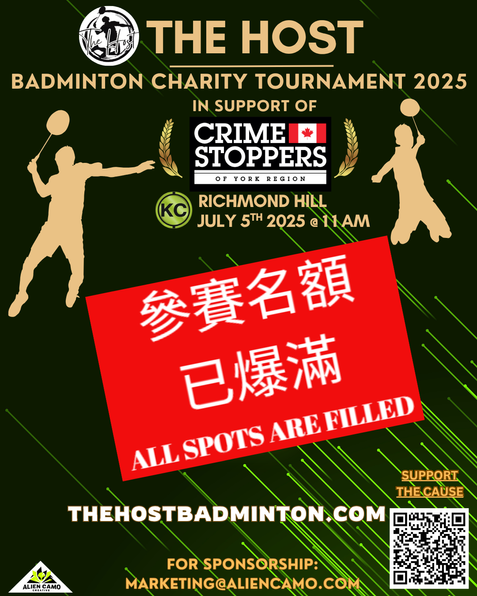 Copy of Poster for The Host Badminton Charity Tournament 2025 (1)