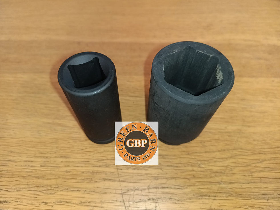 Miniature : Hex & square BUDD wheel nut sockets 3/4" drive - pair (New)