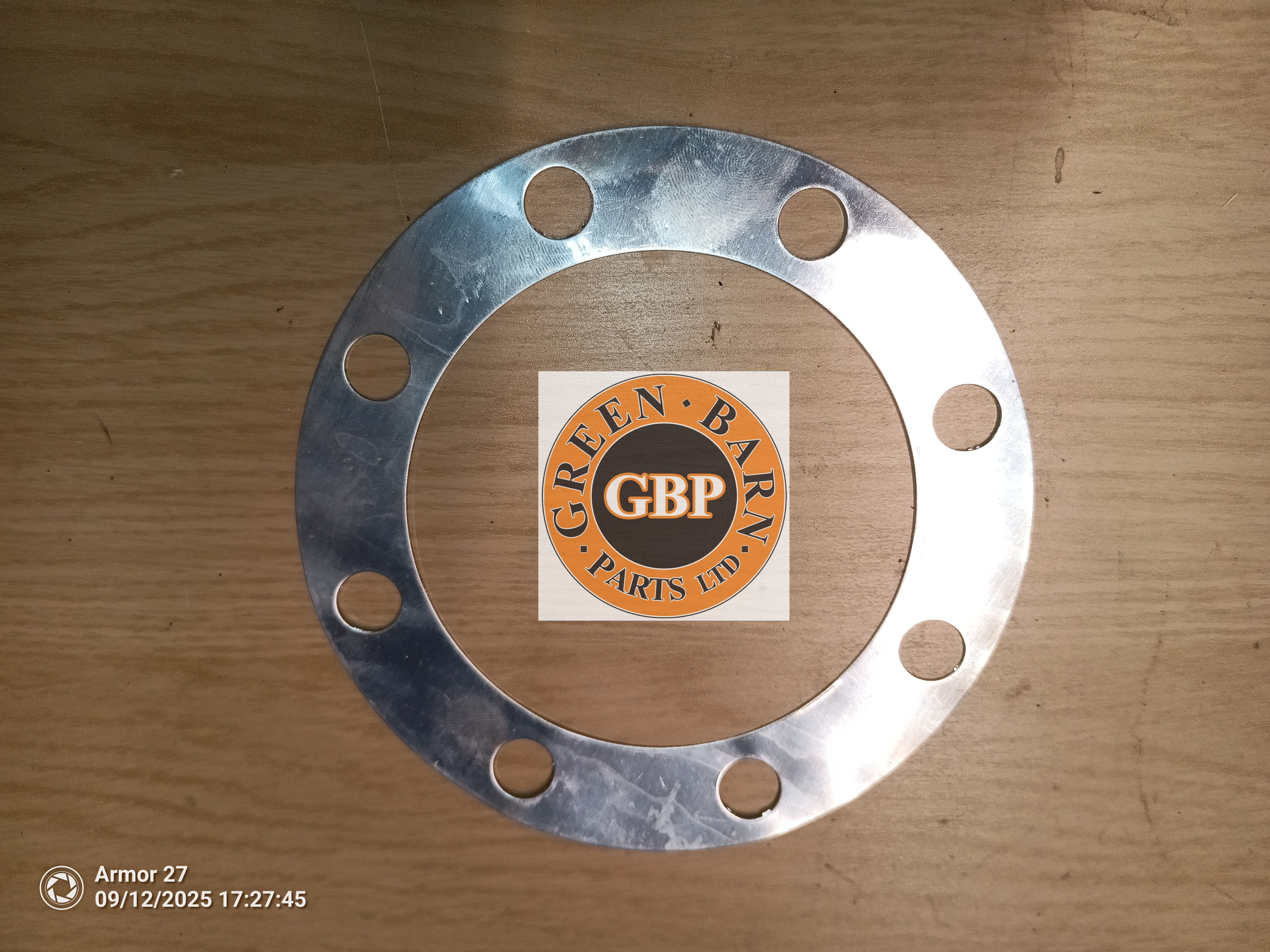 Banjo rear axle halfshaft gasket/shim, aluminium (NOS)