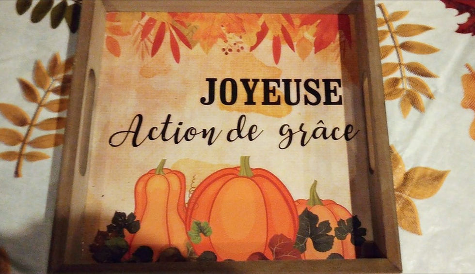 Action de grâces/THank's Giving