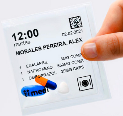 Saqueta Preparação Individual de Medicação
