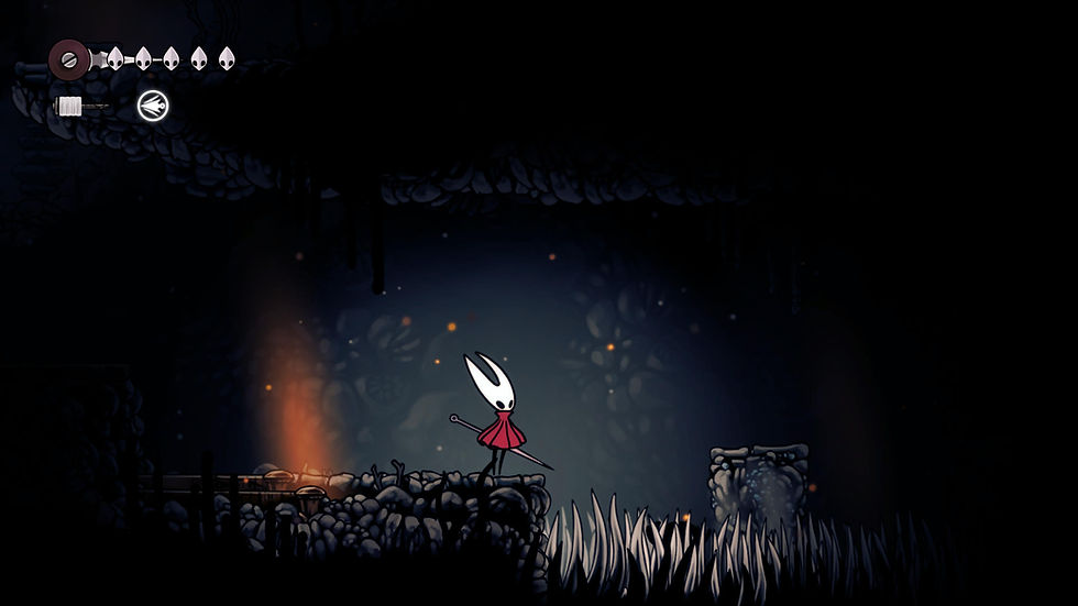 Some areas are barely lit and require careful steps.