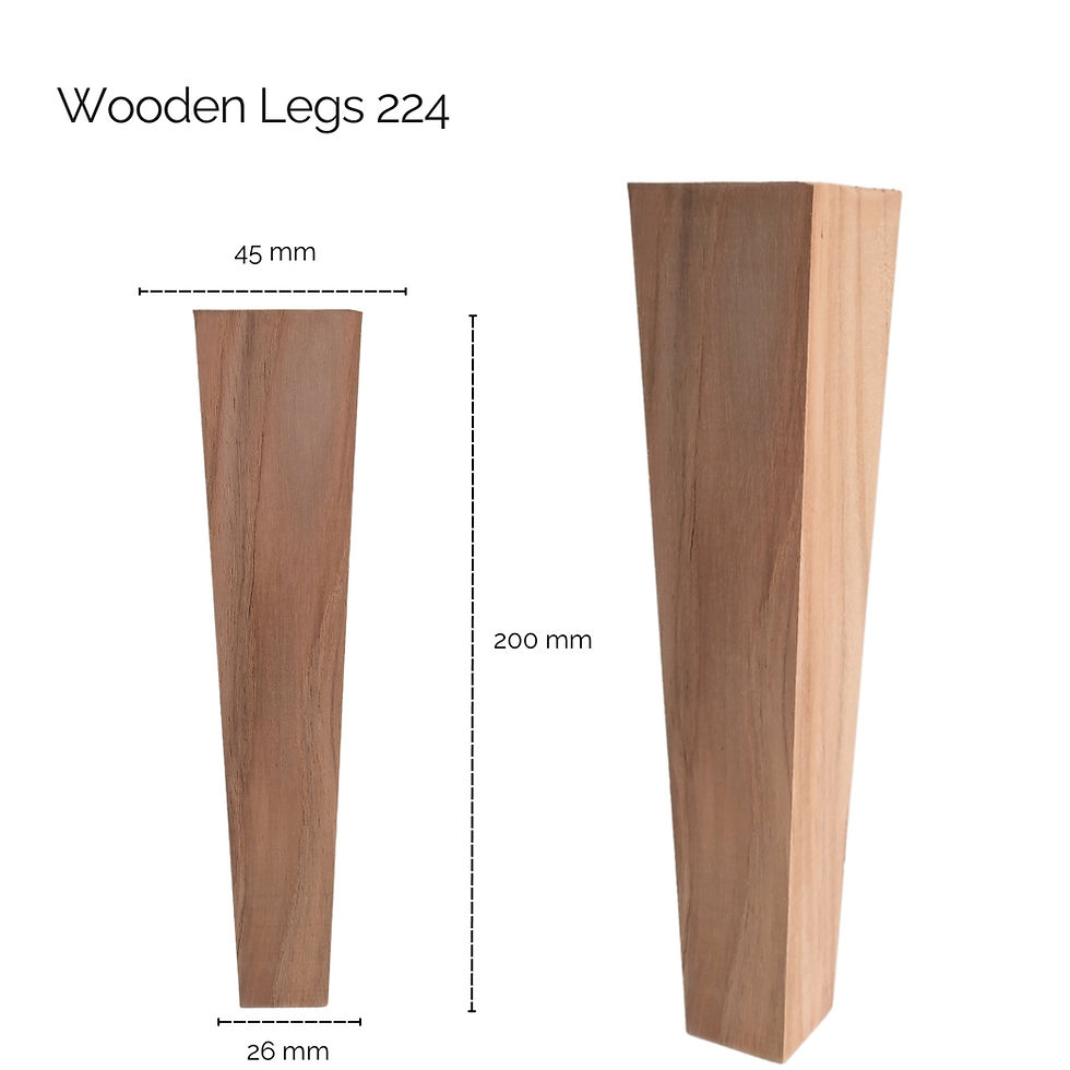 Thumbnail: Wooden Square Sofa Leg and Furniture Leg | Wooden Legs Art 224