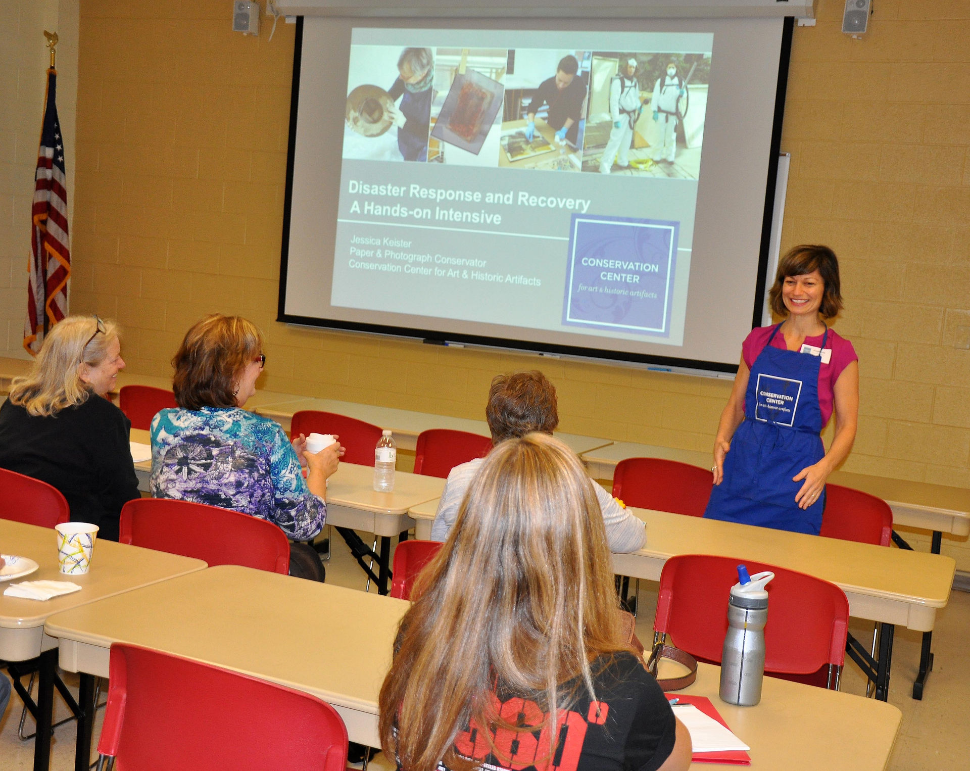 Stephanie Bailey speaking to group1