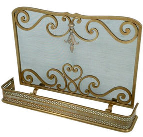 Hand-Forged Custom Fireplace Screen Made in Houston Texas