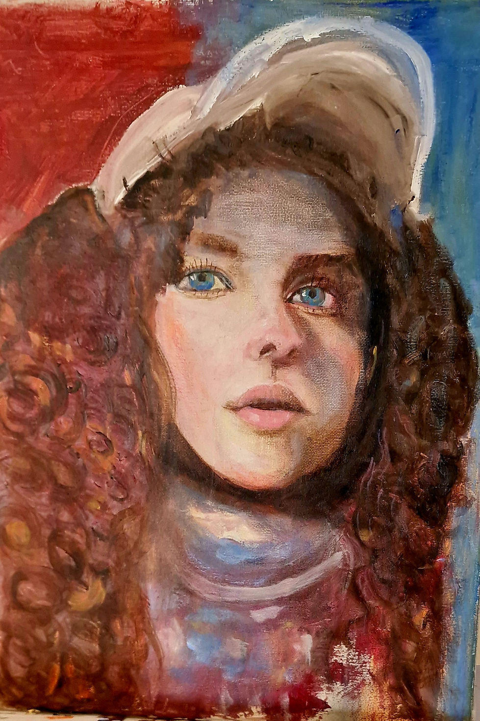 moderne portrait menina com boné