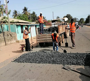 Save Life Gambia road repairs