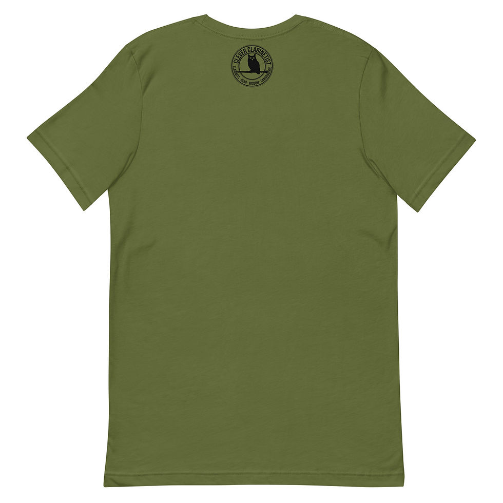 Thumbnail: Rooster on Clarinet Unisex t-shirt