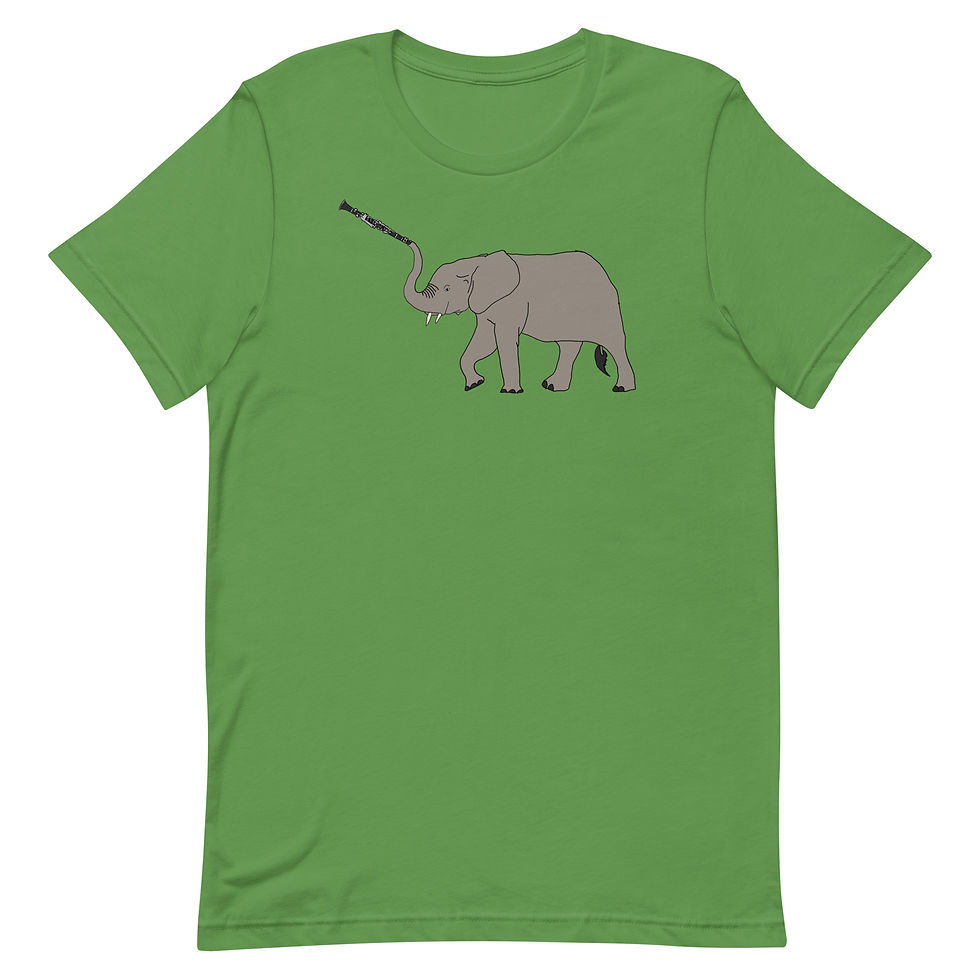 Thumbnail: Baby Elephant E-flat Clarinet Unisex t-shirt