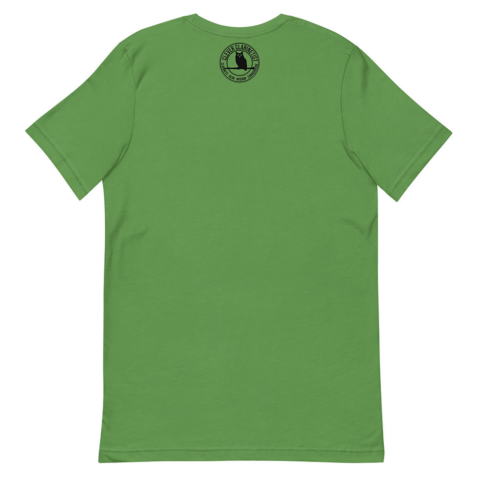 Thumbnail: Clarinet Lifting Club Unisex t-shirt