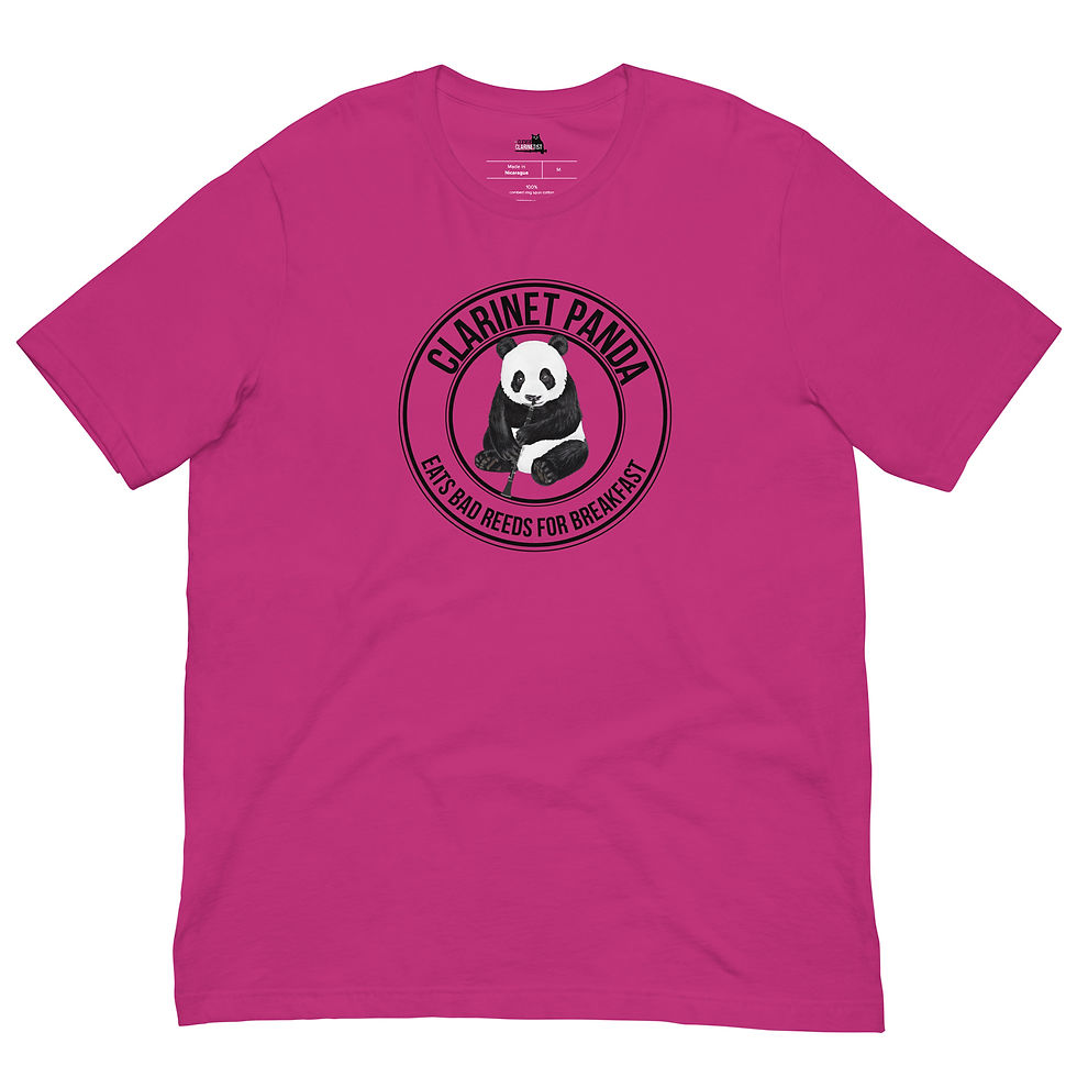 Thumbnail: Clarinet Panda Unisex Favorite T-Shirt