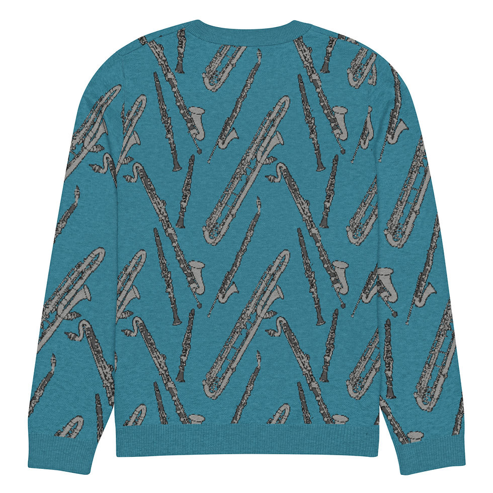 Thumbnail: Clarinet Family Knitted crew neck sweater