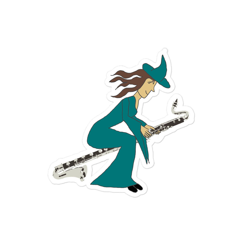 Thumbnail: Bass Clarinet Witch Stickers
