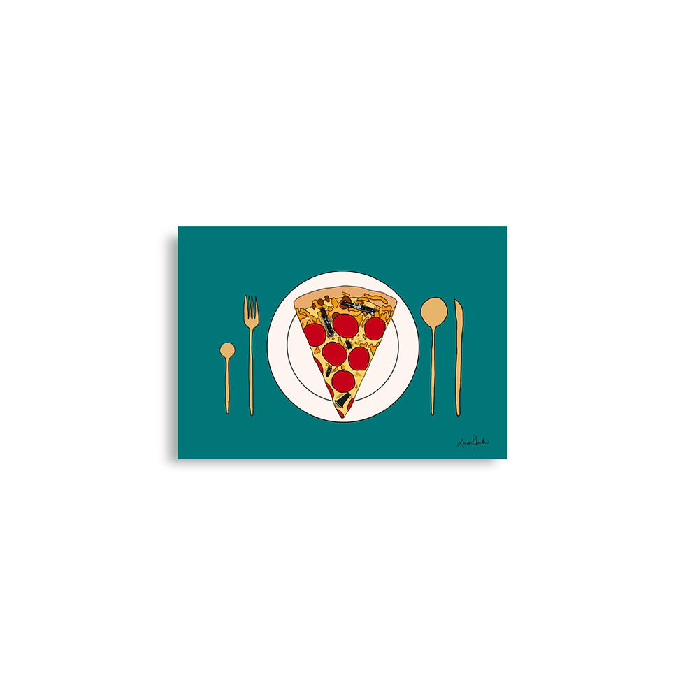 Thumbnail: Pizza Place Setting Poster