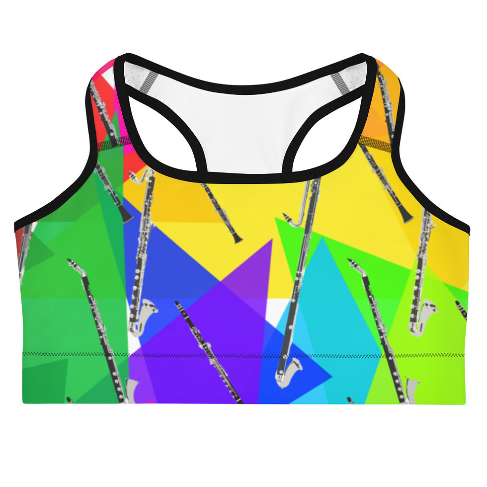 Thumbnail: Triangles & Clarinets Sports Bra