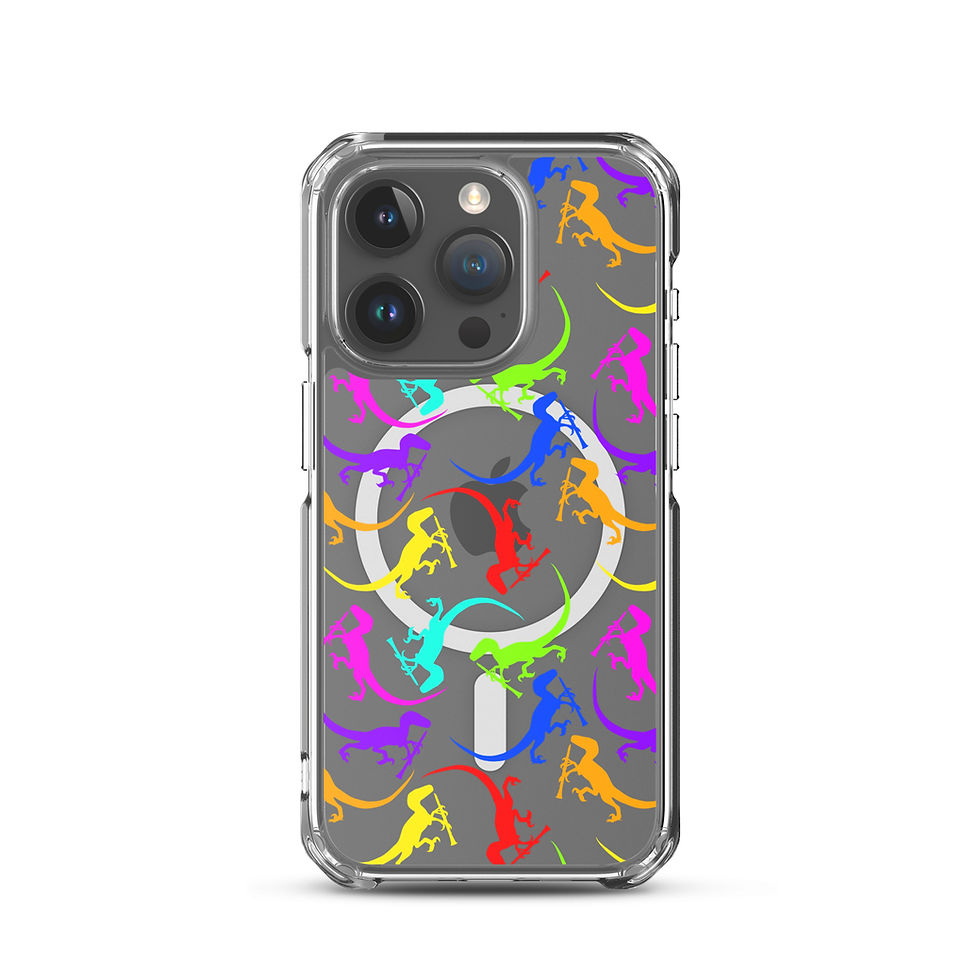 Thumbnail: Clever Girl Velociraptor and Clarinet MagSafe® clear case for iPhone®